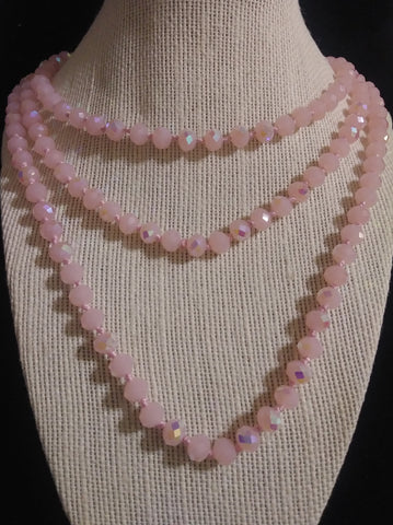 Pink (AB) 60" Beads