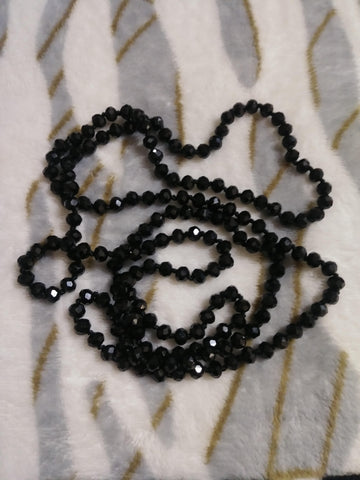 Black Bead Necklaces