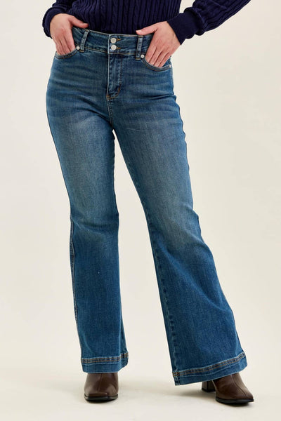 HW Petite Flare Tummy Control Double Button WB: MD