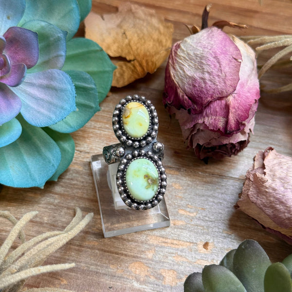 Mj Ring -Palomino Turquoise Adjustable Ring