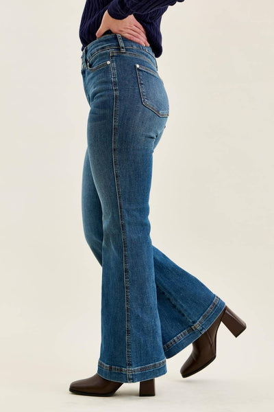 HW Petite Flare Tummy Control Double Button WB: MD