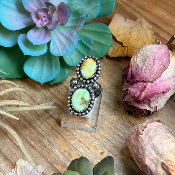 Mj Ring -Palomino Turquoise Adjustable Ring