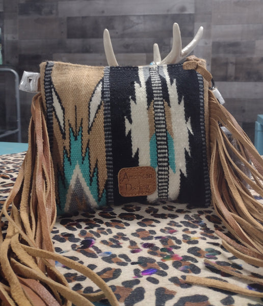 Taupe Saddle Blanket Crossbody