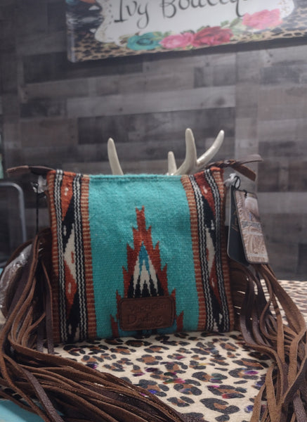 Turquoise Saddle Blanket Crossbody