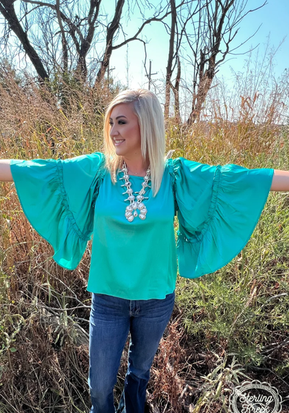 Into The Night Top - Teal