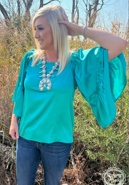 Into The Night Top - Teal