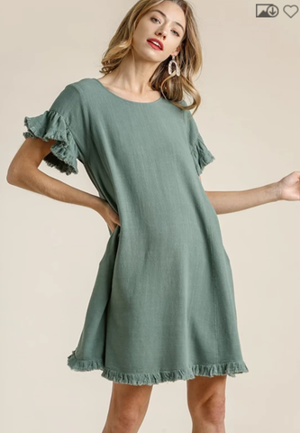 Lagoon Linen Dress