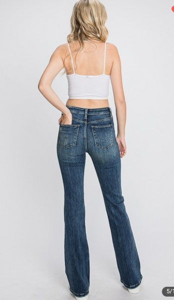 Mid-Rise Stretch Classic Bootcut Jeans