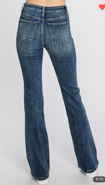 Mid-Rise Stretch Classic Bootcut Jeans
