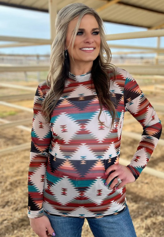 Southern Roots Mesh Top
