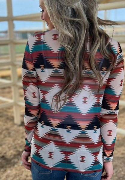 Southern Roots Mesh Top