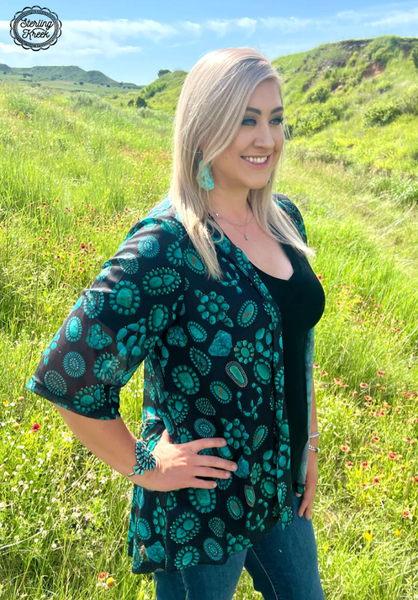 Touch of Turquoise Cardigan