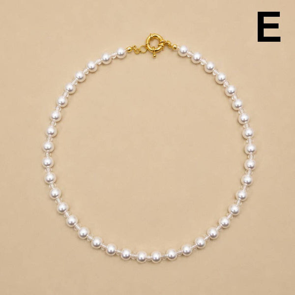 Natural Stone Semi-Precious Glass Mixed Necklace: A
