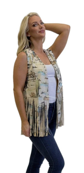 Desert Roads Fringe Vest