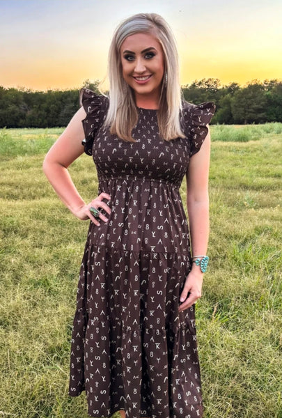 Ranch Stamped dress