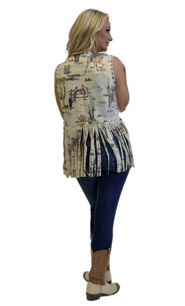 Desert Roads Fringe Vest