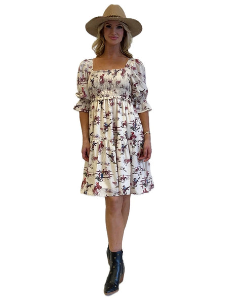Western Print Dress