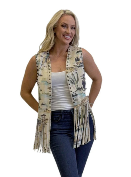 Desert Roads Fringe Vest
