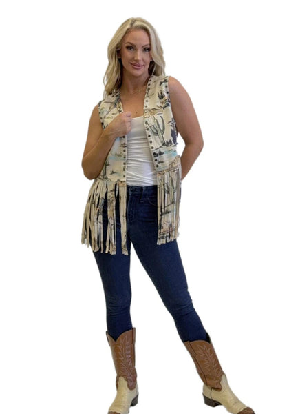 Desert Roads Fringe Vest