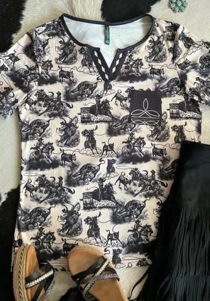 Rodeo Road Bootstitch Top