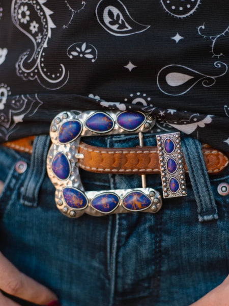 Buckle Up Belt Buckle Purple