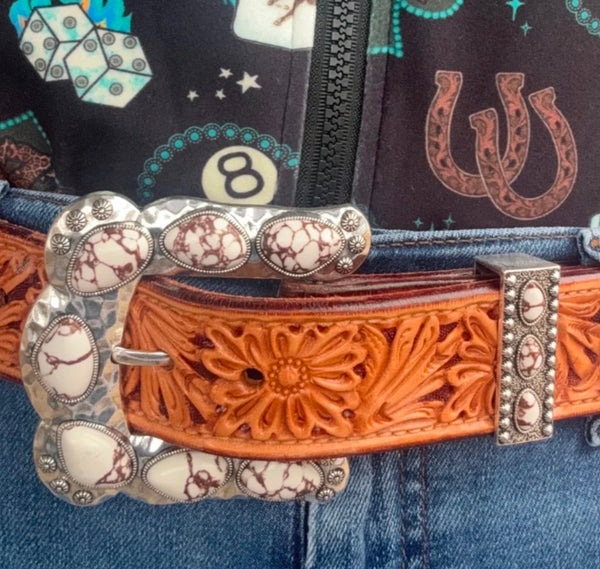 Buckle Up Belt Buckle White