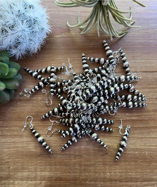 All Sterling Silver Pearls earrings dangle simple