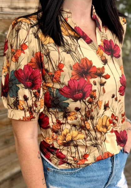 Vintage Wildflower Top