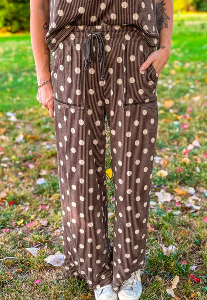 Mocha Dot Pants