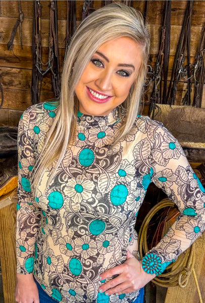Tattoos On This Town Mesh Top