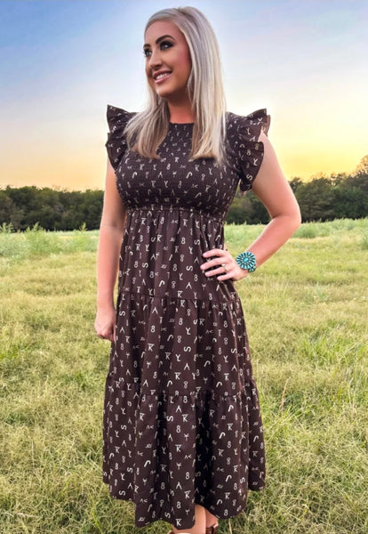 Ranch Stamped dress