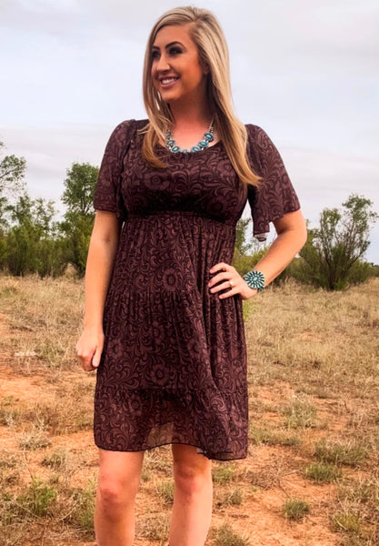 Bronzed Bloom Dress