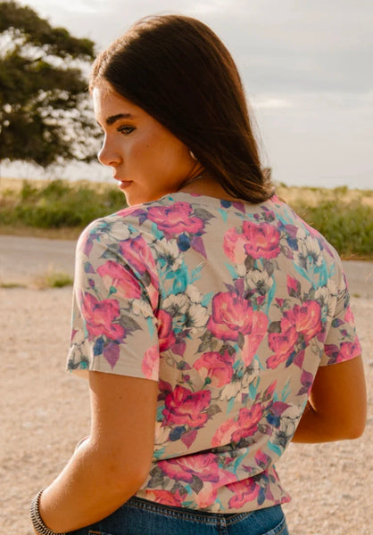 Life Is A Flower Vneck Tee