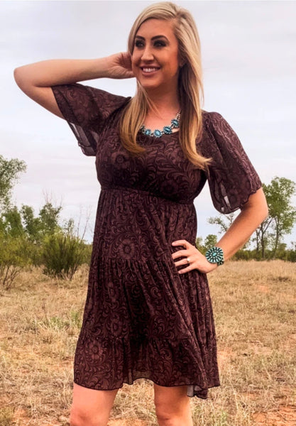 Bronzed Bloom Dress