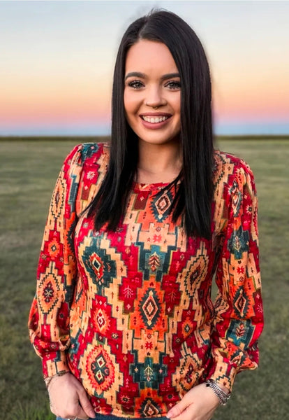 Ranch Road Aztec Top