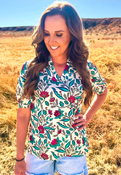 Floral Breeze Top