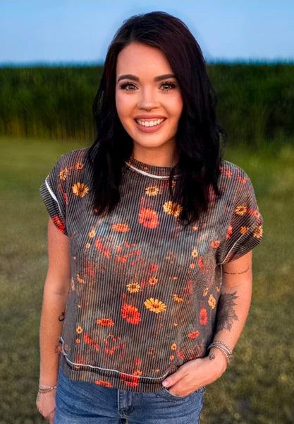 Rust Bloom Top