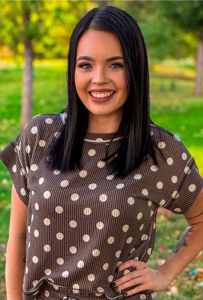 Mocha Dot Top