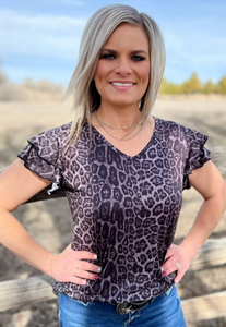 The Night Leopard Top