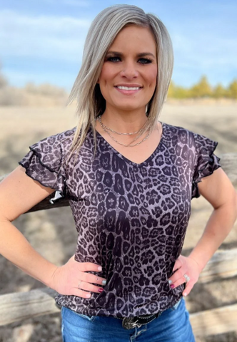 The Night Leopard Top