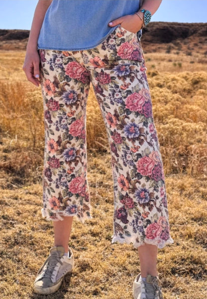 Vintage Floral Jeans