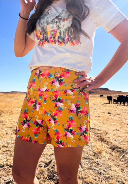 Warm Wildflower Shorts