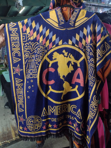 América Woven Poncho