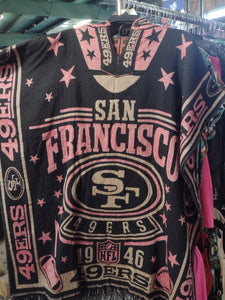 San Francisco 49rs Woven Poncho