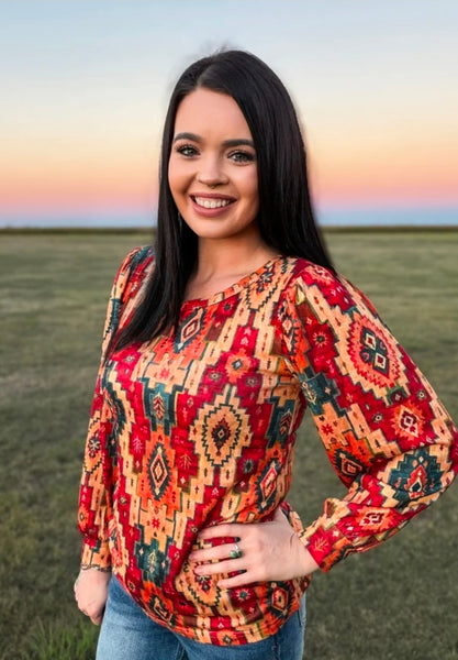 Ranch Road Aztec Top