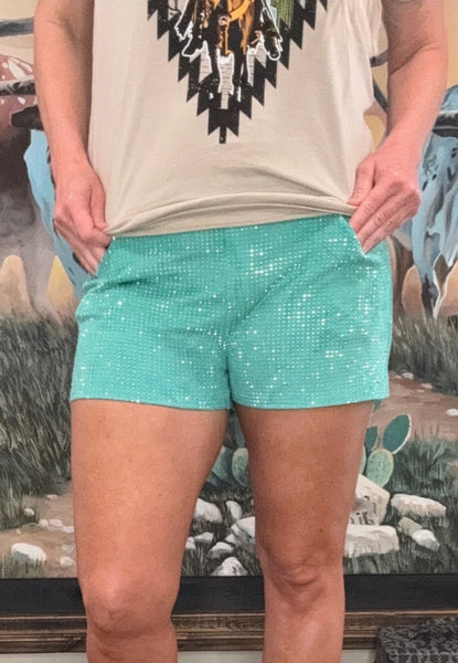 Jitterbug Shorts Turquoise