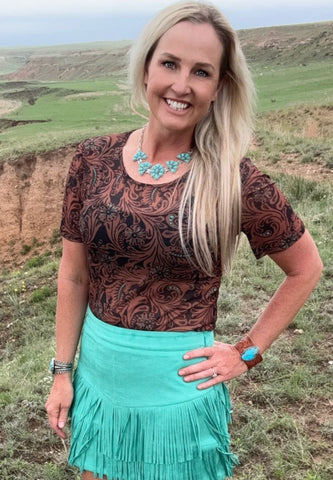 Keep It Western Mesh Top