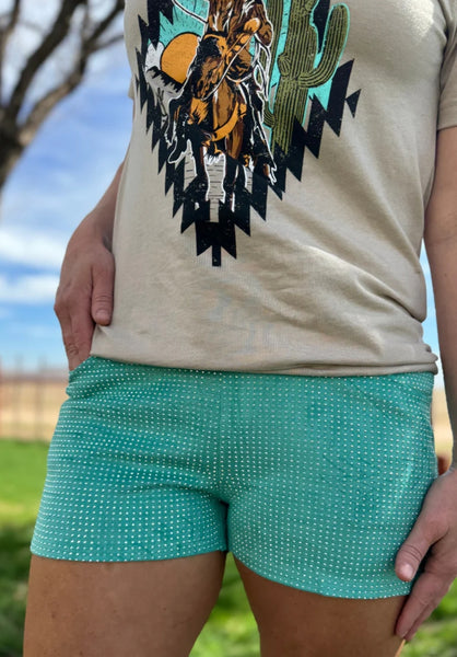 Jitterbug Shorts Turquoise