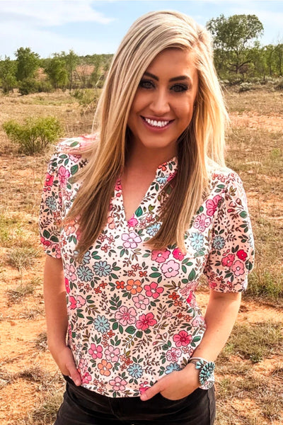 Sunday Morning Bloom Top