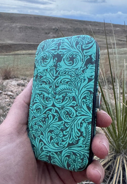 Tooled in Turquoise  Manicure Set